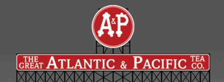 Atlantic & Pacific Tea Animated Neon Billboard - Light Works USA(TM) -- Large for HO/O Scales 8-3/16 x 3-3/16"  20.8 x 8.1cm