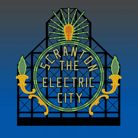 Animated Neon Billboard -- Scranton Electric City