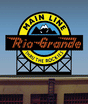 Denver & Rio Grande Western Animated Neon Billboard - Light Works USA(TM) -- Large for HO/O 3-1/2 x 4"  8.9 x 10.2cm