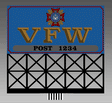 VFW Animated Neon Billboard - Light Works USA(TM) -- Large for HO/O 4 x 4-3/8"  10.2 x 11.2cm