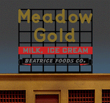 Meadow Gold -- Large for HO & O Scales 3-13/16 x 4-1/2"  9.7 x 11.4cm-1