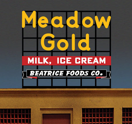 Meadow Gold -- Large for HO & O Scales 3-13/16 x 4-1/2"  9.7 x 11.4cm-2