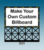 Customizable Animated Neon Billboard with Alphabet Sheet -- Large for HO & O Scales - 3-3/4 x 3-3/4"  9.5 x 9.5cm