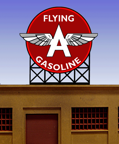 Tidewater Flying A Animated Neon Rooftop Billboar