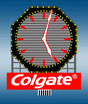 Colgate Clock Animated Billboard -- Large for HO and O Scales, 5 x 5-1/2"  12.7 x 14cm