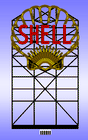 Shell Animated Neon Billboard -- Large for HO and O Scales - 4-5/8 x 8-5/16" 11.7 x 21.1cm