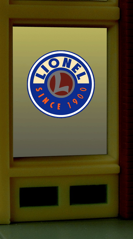 Lionel Flashing Neon Window Sign - Light Works USA(TM) -- 2 x 2-3/16"  5.1 x 5.6cm For HO & O Scales