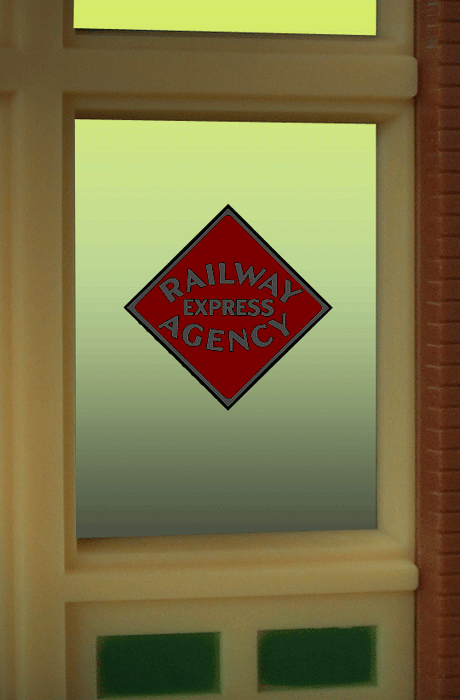 Flashing Neon Window Sign - Light Works USA(TM) -- Railway Express Agency