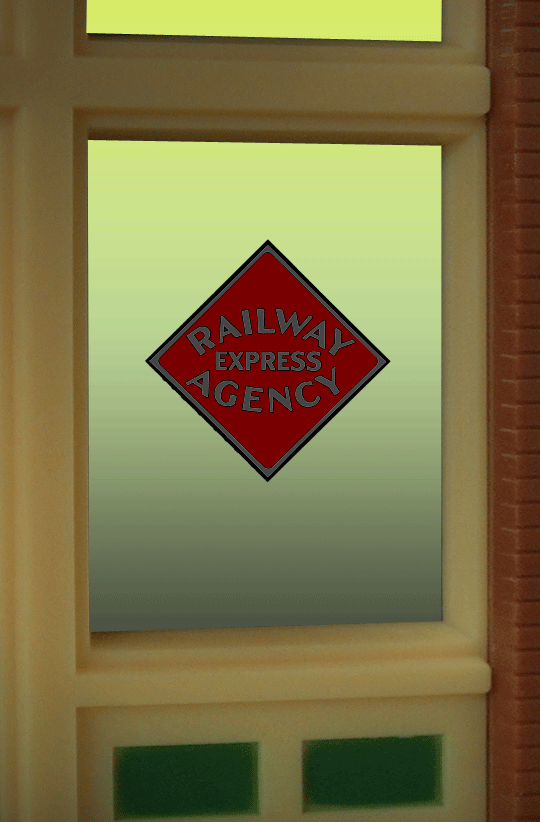 Flashing Neon Window Sign - Light Works USA(TM) -- Railway Express Agency