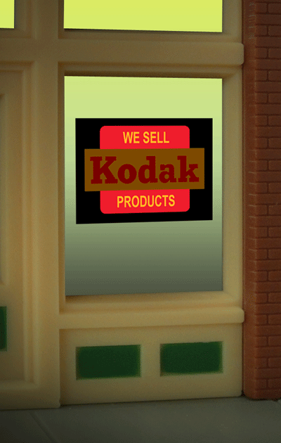 Kodak Flashing Neon Window Sign - Light Works USA(TM)
