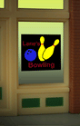 Bowling Flashing Neon Window Sign - Light Works USA -- 7/8 x 1/2"  2.1 x 1.3cm-1