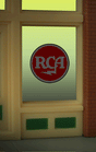 RCA Flashing Neon Window Sign - Light Works USA -- Oversized Clear Background - Cut to as small as 7/8"  2.3cm Diameter-1