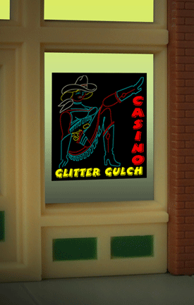 Window Sign Glitter Gulch