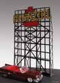 Pennzoil Animated Neon Billboard -- 4-7/8 x 7-3/8"  12.3 x 18.8cm