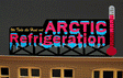 Animated Neon Billboard -- Arctic Refrigeration   Medium 2.8 x 1.8"
