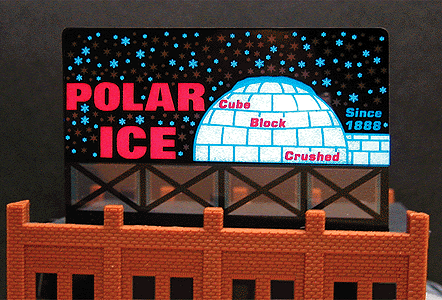 Animated Neon Billboard -- Polar Ice   Medium 2.6 x 1.75"