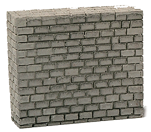 Stone Center Bridge Pier (One-Piece, Painted Plaster Casting) -- Single Track (gray)