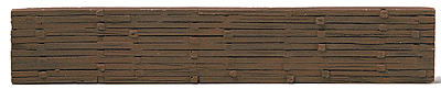 Retaining Walls (One-Piece, Painted Plaster Casting) -- Railroad Ties