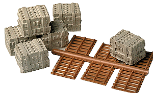 Mr. Plaster Unpainted Kits -- Blocks w/Pallets