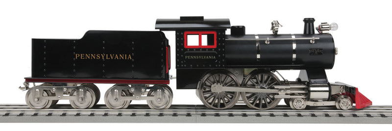 Tinplate Traditions Steam No. 6  4-4-0 - 3-Rail Traditional -- Pennsylvania Railroad (2-Tone Blue, nickel)