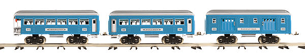 300 Series 3-Car Set - Standard Gauge 3-Rail - Lionel Corp. -- Lionel Lines (blue, silver)-1
