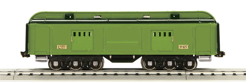 Lionel Corp. Stephen Girard Baggage Car - 3-Rail Standard Gauge - Ready to Run -- Lionel Lines (2-Tone Green, nickel)