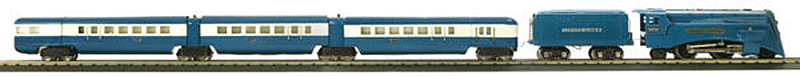 295E Distance Control Train-Only Set - 3-Rail - Traditional - Lionel Corp. -- Lionel Lines Blue Streak-1