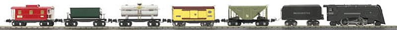 284E Freight Train-Only Set - 3-Rail - Ready to Run - Lionel Corp. -- Lionel Lines (Includes: Hopper, Boxcar, Tankcar, Dumpcar & Caboose)