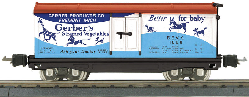 #2814 Reefer - 3-Rail - Ready to Run - Lionel Corp. -- Gerber Products No.  2814R O Gauge Refrigerator Car