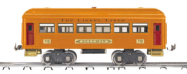 Lionel Corp. #710 Coach - 3-Rail - Ready to Run -- Lionel Lines (orange)