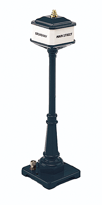 Tinplate Corner Lamp Set -- No.57 (black)