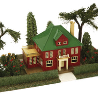 Lionel Corp. #911 Country Estate w/#191 Villa & Light - Assembled -- Crackle Red, Pea Green 16 x 8-1/2 x 7"  40.6 x 21.6 x 17.8cm
