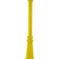 Lionel Corp. American Flyer #2013 Corner Street Lamp/Sign - Operating -- Intersection of Broadway & Main St. (yellow) 7-1/2"  19.1cm Tall