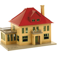 Lionel Corp. #1191 Villa w/Light - Assembled -- Cream, Red 12 x 8-1/2 x 9"  30.5 x 21.6 x 22.9cm