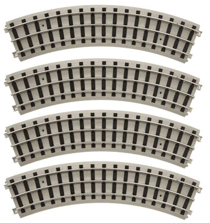 Std Gauge Track w/Roadbed -- 42" Diameter Curve pkg(4)