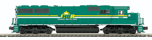 RailKing(R) Premier Diesel EMD SD50 w/Proto-Sound 3.0 & DCS - Hi-Rail Wheels -- Hudson Bay Railway (green, yellow, white)