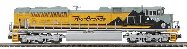 Premier Diesel EMD SD70ACe Unpowered - 3-Rail -- Union Pacific #1984 (Denver & Rio Grande Western Heritage, Aspen Gold, black