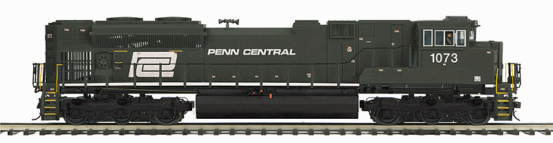 EMD SD70ACe - Scale 3-Rail w/Scale Wheels & Proto-Sound 3.0 - Premier -- Norfolk Southern #1073 (Penn Central Heritage Scheme, black)