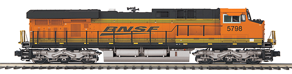 GE ES44AC - 3-Rail w/Proto-Sound 3.0 & Scale Wheels - Premier(R) -- BNSF Railway (orange, balck, Wedge Logo)
