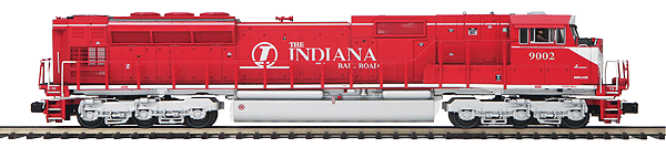 EMD SD90/43MAC - 3-Rail w/Proto-Sound 3.0 & Hi-Rail Wheels - Premier(R) -- Indiana Railroad (red, white)