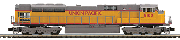 EMD SD90/43MAC - 3-Rail w/Proto-Sound 3.0 & Hi-Rail Wheels - Premier(R) -- Union Pacific (Armour Yellow, gray)