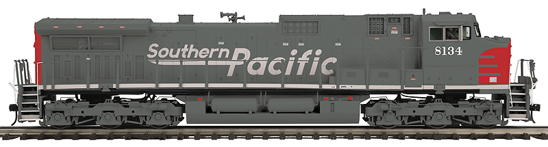 GE Dash 9-44CW w/Proto-Sound 3.0 & Hi-Rail Wheels - 3-Rail - Premier(R) -- Southern Pacific (gray, red, Speed Lettering)
