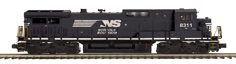 GE Dash 8-40C w/Proto-Sound 3.0 - 3-Rail - Premier(R) -- Norfolk Southern (black, white, Horse Head Logo)