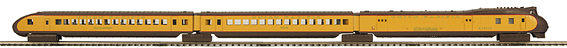 M10000 Diesel Passenger Train-Only Set w/Proto-Sound 3.0 - 3-Rail -- Union Pacific (Armour Yellow, brown)