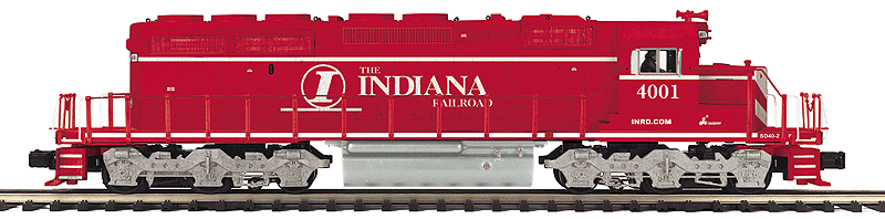 EMD SD40-2 - 3-Rail w/Proto-Sound 3.0 Hi-Rail Wheels - Premier(R) -- Indiana Railroad