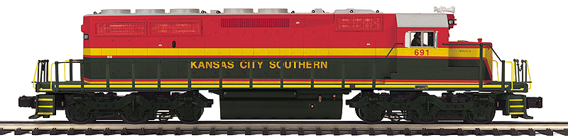 EMD SD40-2 - 3-Rail w/Proto-Sound 3.0 Hi-Rail Wheels - Premier(R) -- Kansas City Southern