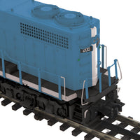 EMD GP38-2 - 3-Rail w/Hi-Rail Wheels, Proto-Sound 3.0 - Premier(R) -- Boston & Maine (blue, white, Number on Long Hood)