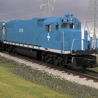 EMD GP38-2 - 3-Rail w/Hi-Rail Wheels, Proto-Sound 3.0 - Premier(R) -- Boston & Maine (blue, white, Number on Long Hood)