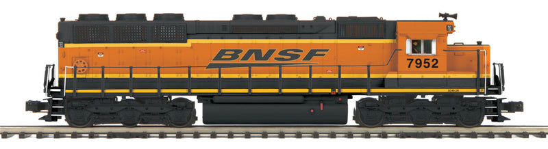 EMD SD45 Low Nose - 3-Rail w/Hi-Rail Wheels, Proto-Sound 3.0 - Premier(R) -- BNSF Railway (orange, black, yellow, Wedge Logo)