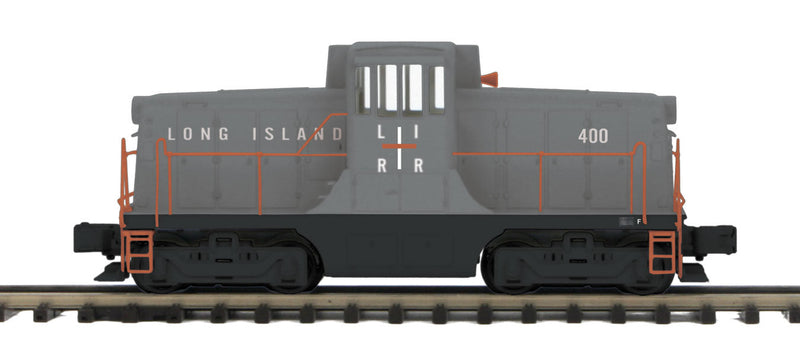 GE 44-Tonner - 3-Rail w/Hi-Rail Wheels, Proto-Sound 3.0 - Premier(R) -- Long Island #400 (gray, black, orange)
